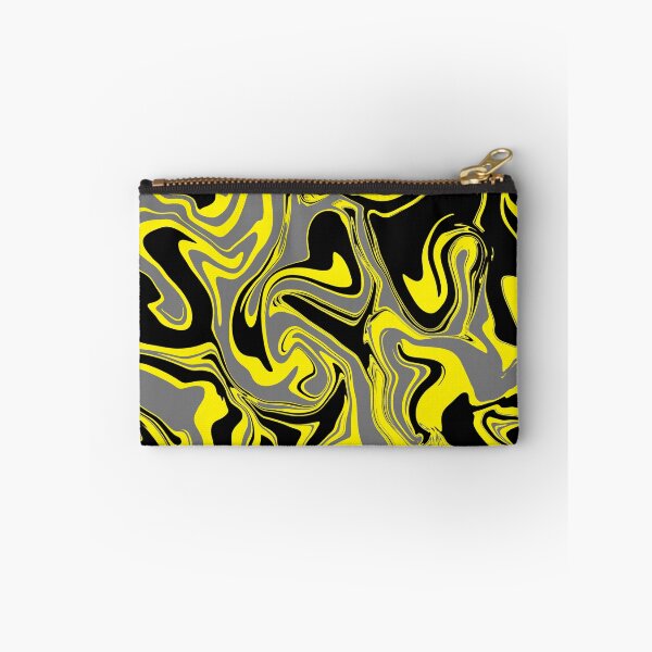 Aperçu de l'œuvre Fond abstrait marbre gris jaune et noir créée et vendue par WildNClassyFun.