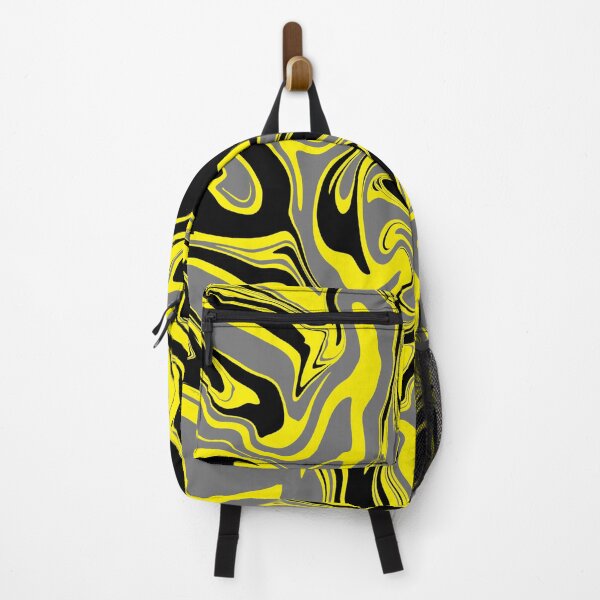 Item preview, Fusión abstracta de mármol gris amarillo y negro designed and sold by WildNClassyFun.
