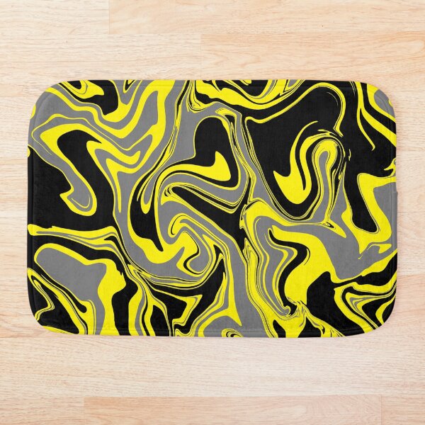 Aperçu de l'œuvre Fond abstrait marbre gris jaune et noir créée et vendue par WildNClassyFun.