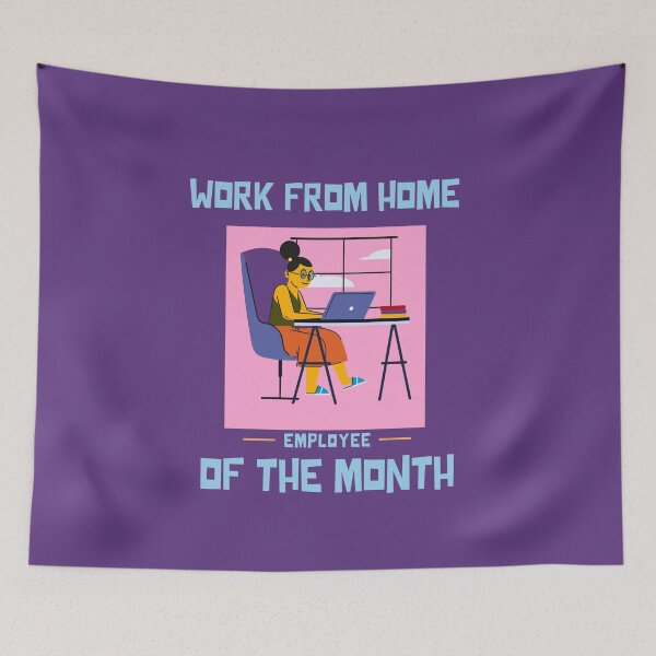 Item preview, Work From Home Employee Of The Month designed and sold by MariusMunteanu.
