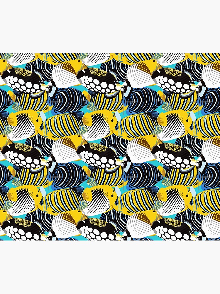 Tropical Fish animal print by nadyanadya