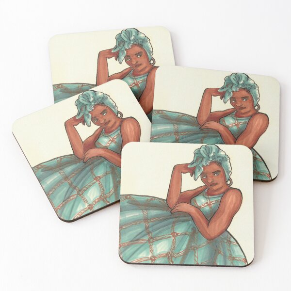 Item preview, Lady in Billowing Gown and Head Dress designed and sold by MeganWhiteArt.