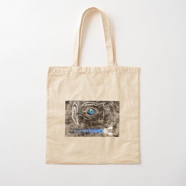 FRONTIERS — LOOKING YOU IN THE EYE (DISTRESSED) Cotton Tote Bag
