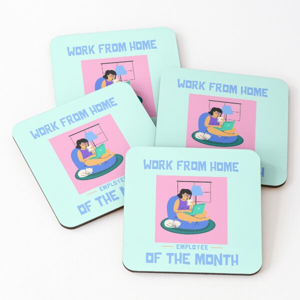 Item preview, Work From Home Employee Of The Month designed and sold by MariusMunteanu.
