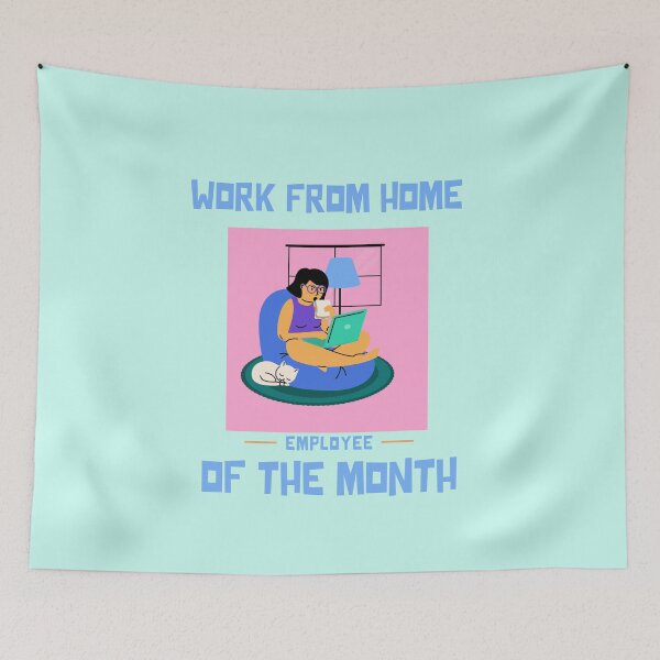 Item preview, Work From Home Employee Of The Month designed and sold by MariusMunteanu.