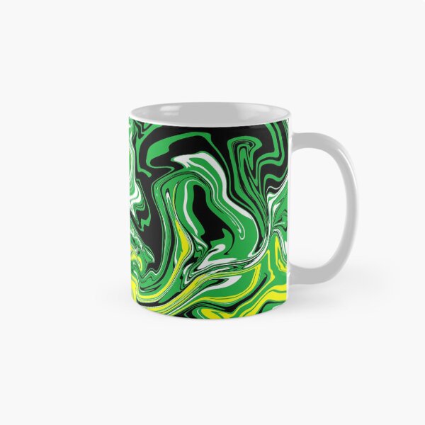 Aperçu de l'œuvre Pour marbré à contraste élevé Lemon Lime créée et vendue par WildNClassyFun.
