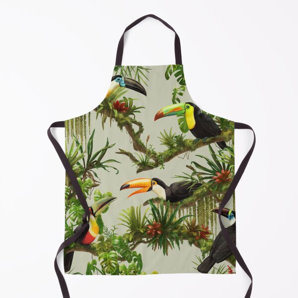 Item preview, Toucans and bromeliads - canvas background designed and sold by Iker Paz Studio.