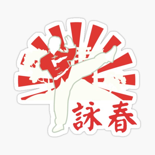 Latest Wing Chun China Kung Fu Martial Arts Usa Sticker Landscape Sticker 