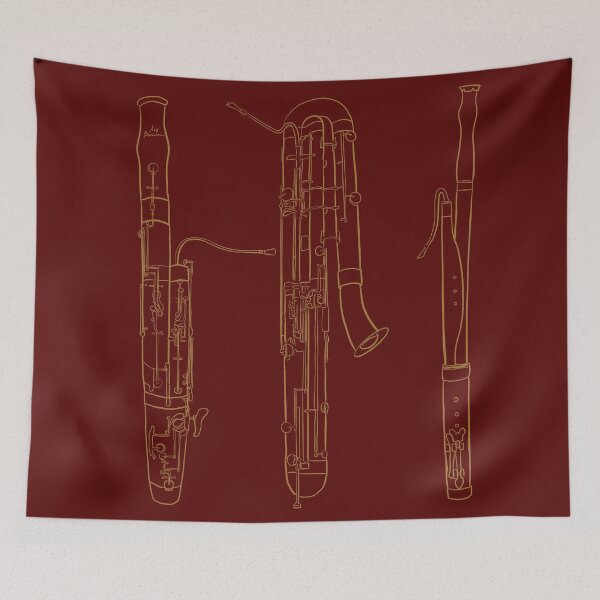 Item preview, 3 Bassoons- baroque bassoon, modern, contrabassoon designed and sold by ElmLenonn.