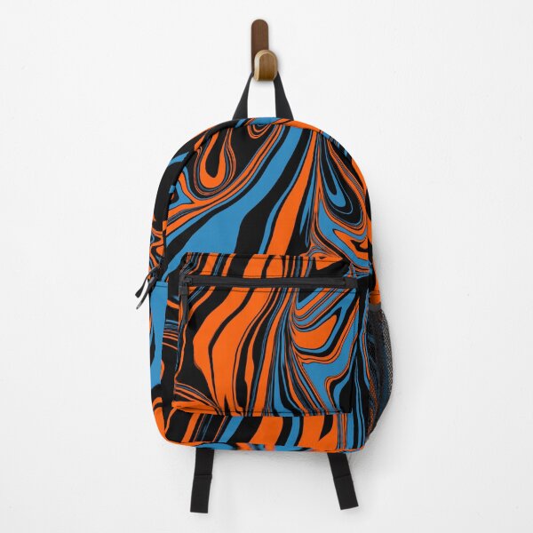Item preview, Blue Orange and Black Abstract Marble designed and sold by WildNClassyFun.