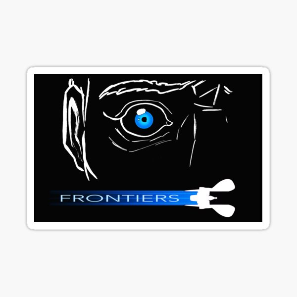 FRONTIERS — LOOKING YOU IN THE EYE Sticker