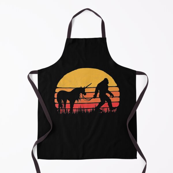 Item preview, Bigfoot Sasquatch Unicorn Sunset Retro Legends designed and sold by Qudkin.