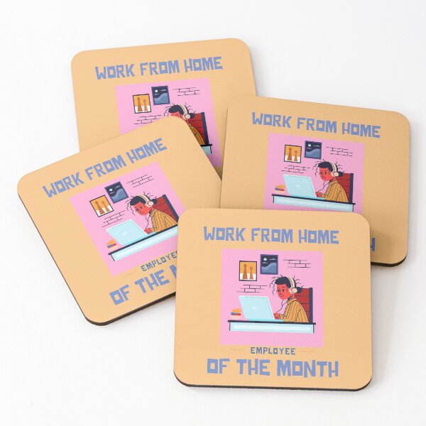 Item preview, Work From Home Employee Of The Month designed and sold by MariusMunteanu.