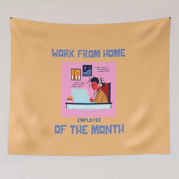 Item preview, Work From Home Employee Of The Month designed and sold by MariusMunteanu.
