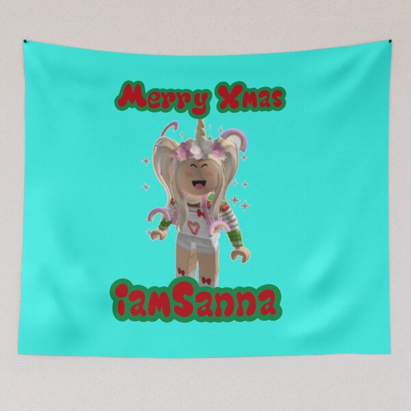 Item preview, iamSanna Loves Unicorns Merry Xmas SKY BLUE designed and sold by Totkisha1.