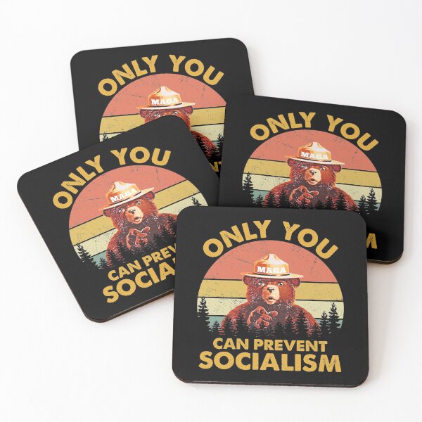 Item preview, Only You Can Prevent Socialism Bear Camping Vintage designed and sold by AwesomeTees1996.