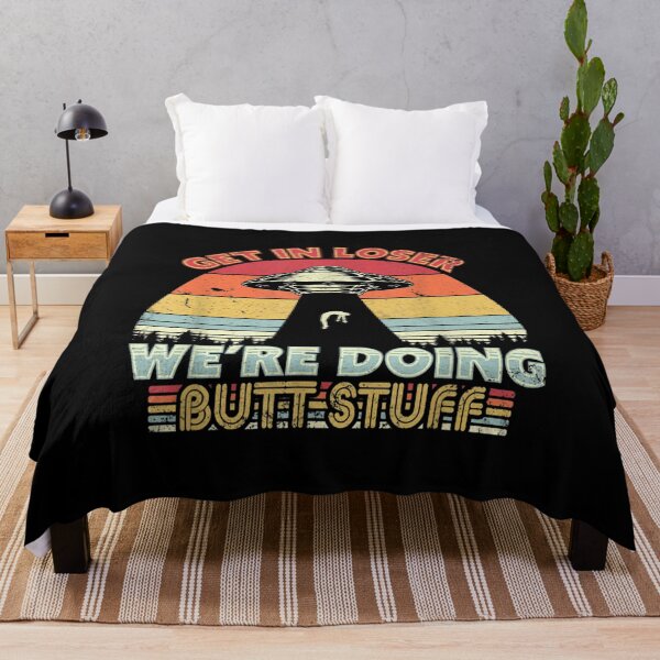 Item preview, Get In Loser Retro Sunset Were Doing Butt Stuff designed and sold by Qudkin.