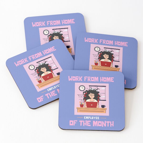 Item preview, Work From Home Employee Of The Month designed and sold by MariusMunteanu.