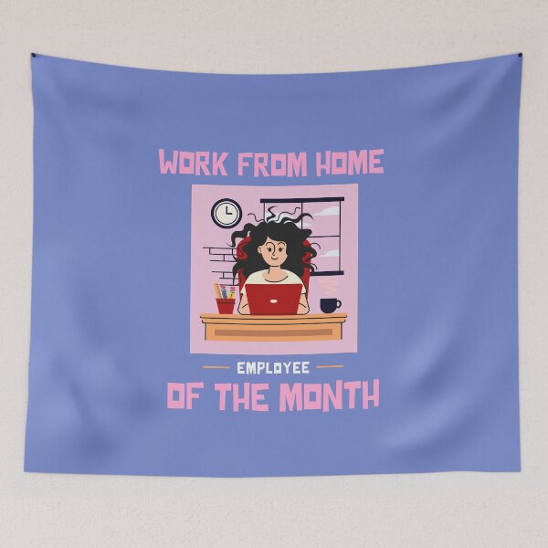 Item preview, Work From Home Employee Of The Month designed and sold by MariusMunteanu.