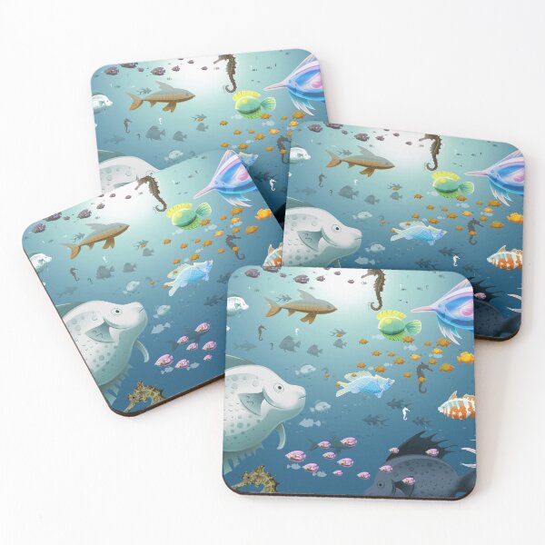 Item preview,  depicting the life of fish in the ocean designed and sold by 42youbest.