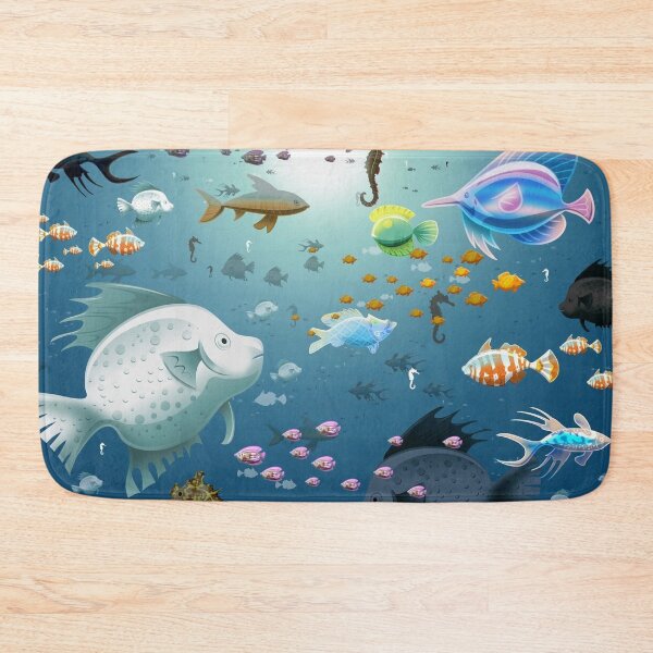 Item preview,  depicting the life of fish in the ocean designed and sold by 42youbest.