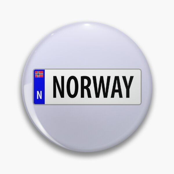 Item preview, Norway Car Registration Plate Design designed and sold by LouiseFranksArt.