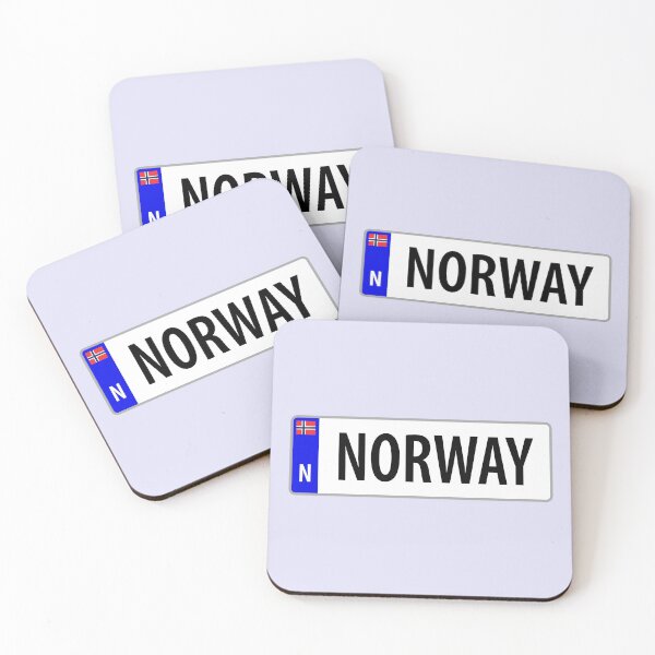Item preview, Norway Car Registration Plate Design designed and sold by LouiseFranksArt.