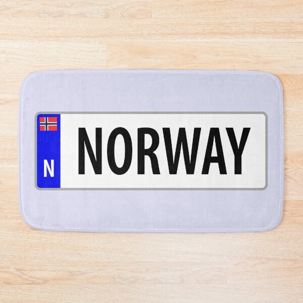 Item preview, Norway Car Registration Plate Design designed and sold by LouiseFranksArt.