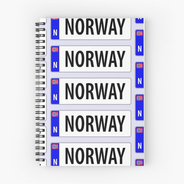 Item preview, Norway Car Registration Plate Design designed and sold by LouiseFranksArt.