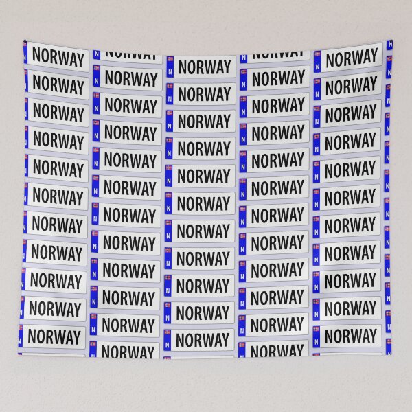 Item preview, Norway Car Registration Plate Design designed and sold by LouiseFranksArt.