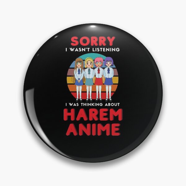 Item preview, Was Thinking About Harem Anime Retro Vintage Girls Lover designed and sold by trendo.