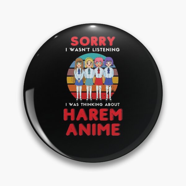 Item preview, Was Thinking About Harem Anime Retro Vintage Girls Lover designed and sold by trendo.
