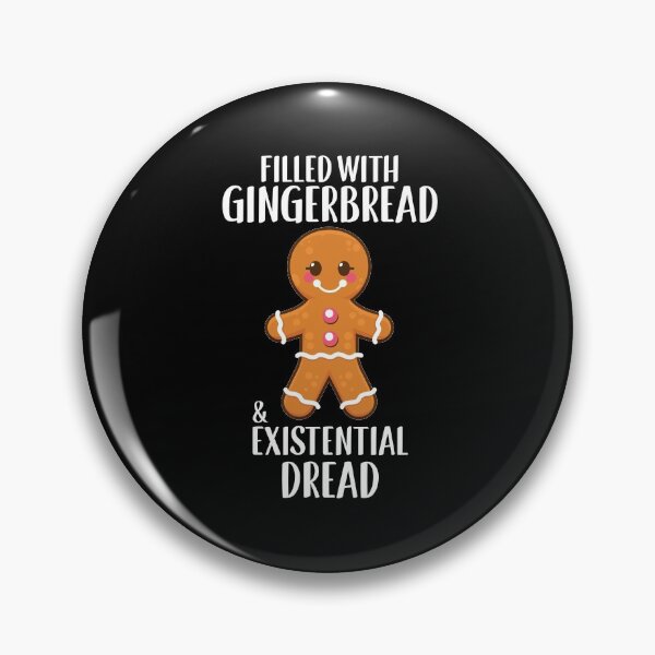 Item preview, Christmas Sarcastic Gingerbread Existential Dread print designed and sold by jakehughes2015.