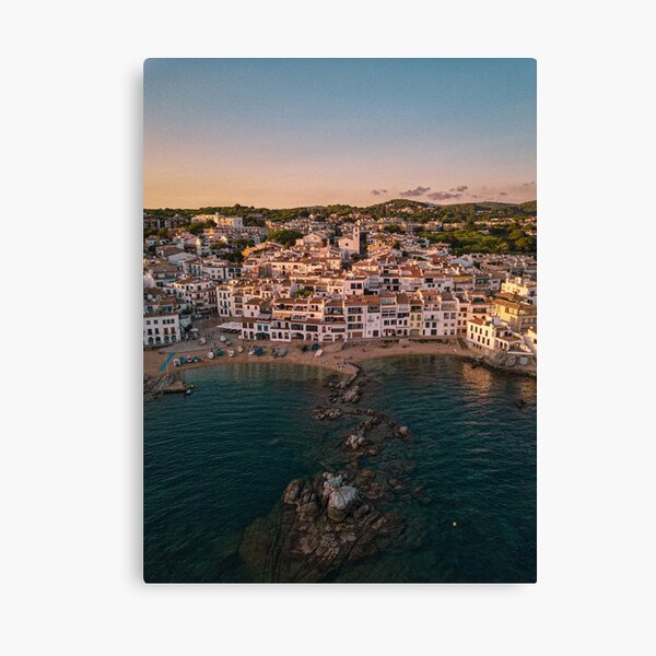 Simetría de un atardecer en Calella de Palafrugell Lienzo