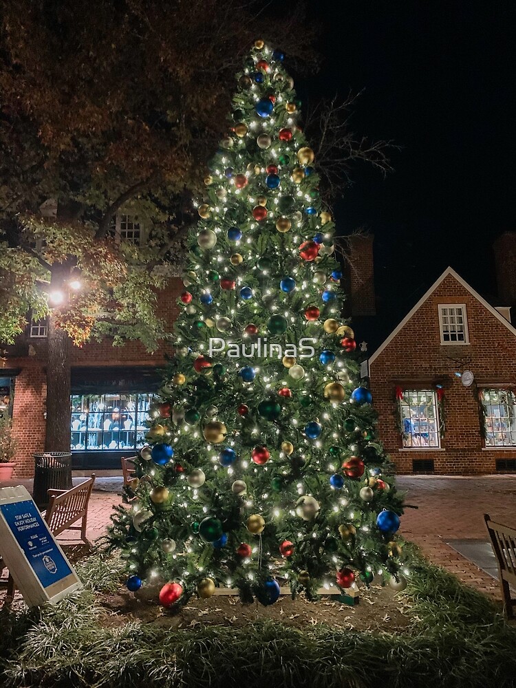 "Colonial Williamsburg Christmas Tree" Poster for Sale by PaulinaS