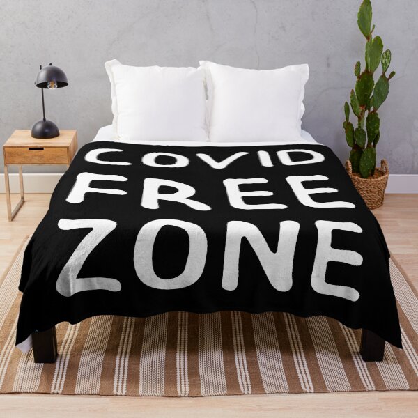 Item preview, COVID FREE ZONE. Graphic Sayings (by INKYZONE) designed and sold by Helena6.