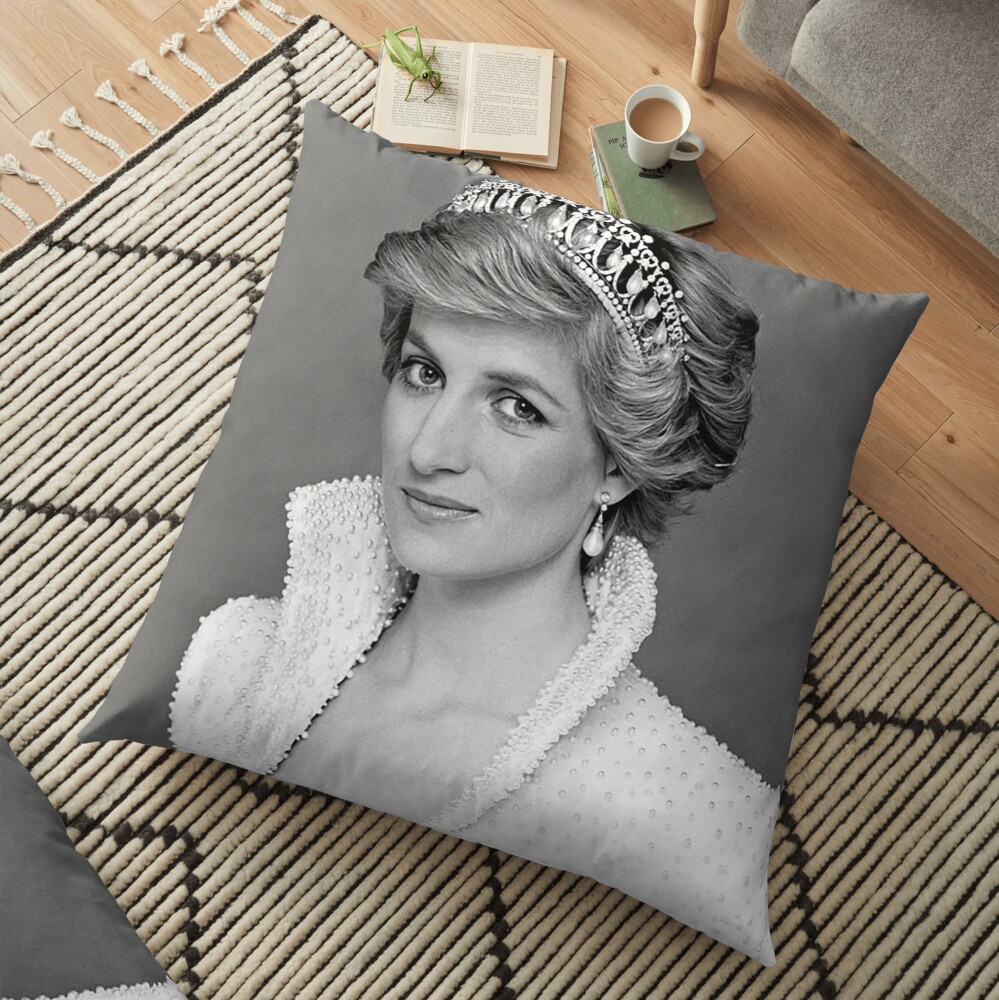 Princess Diana Fan Art & Merch Floor Pillow