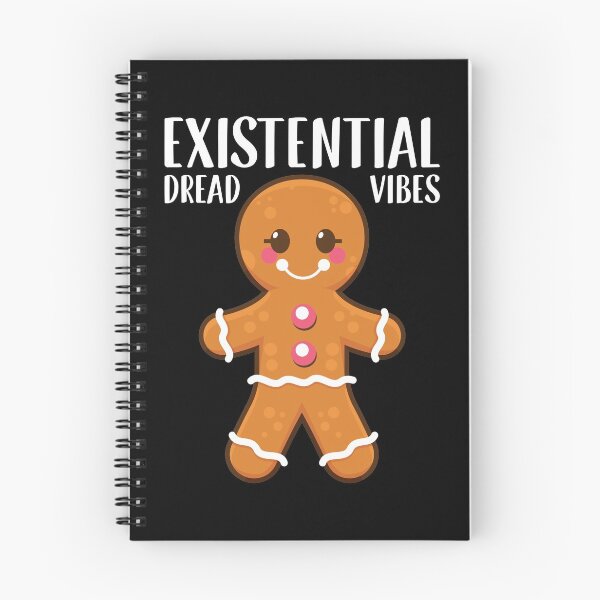Item preview, Sarcastic Christmas Gingerbread Vibes Existential Dread print designed and sold by jakehughes2015.