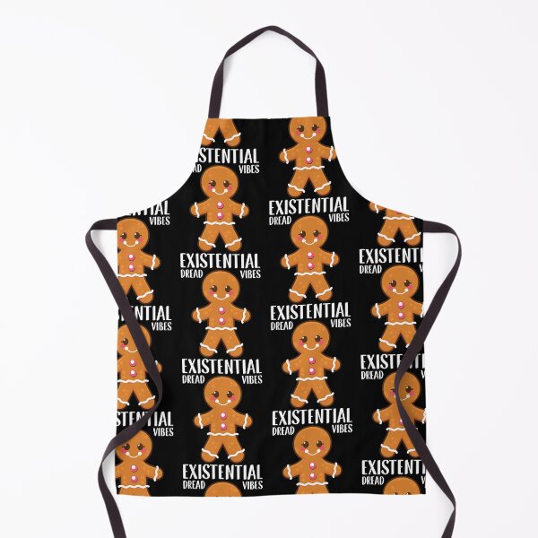 Item preview, Sarcastic Christmas Gingerbread Vibes Existential Dread print designed and sold by jakehughes2015.