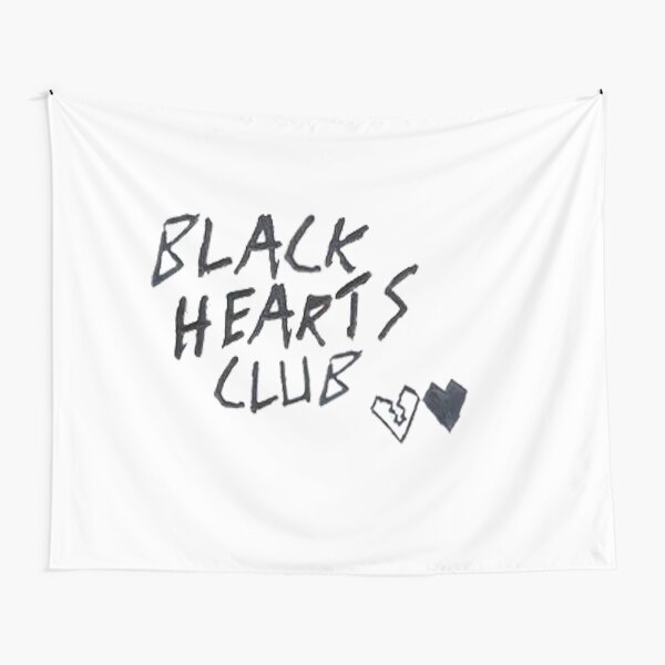 Vista previa del artículo con la obra «club de corazones negros escrito a mano», diseñado y vendido por marluxiadallas.