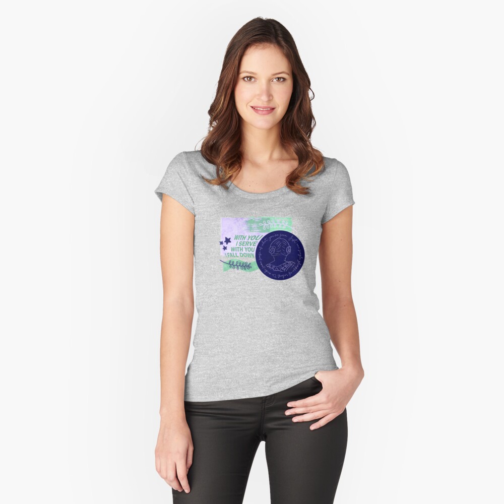 Item preview, Fitted Scoop T-Shirt designed and sold by uptotherainbow.