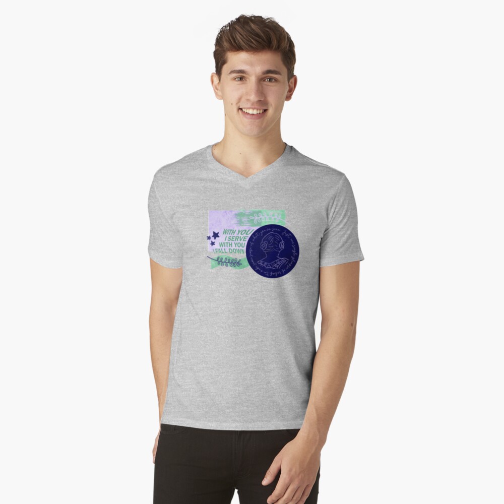 Item preview, V-Neck T-Shirt designed and sold by uptotherainbow.