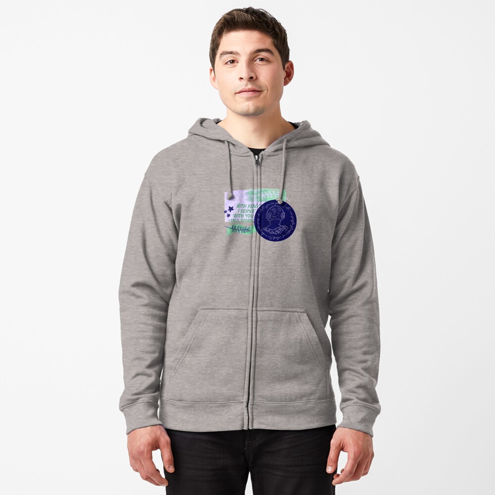 Item preview, Zipped Hoodie designed and sold by uptotherainbow.