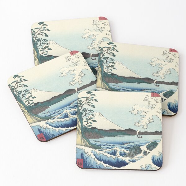 Item preview, Utagawa Hiroshige - Seascape in Satta, 1858 designed and sold by Vintage Wall Art.