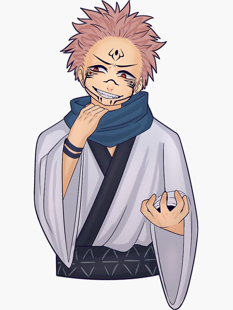 "Ryomen Sukuna chibi" Sticker for Sale by AuraEdel | Redbubble