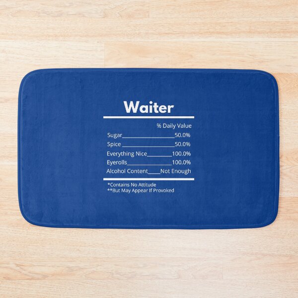 Item preview, waiter ingredients designed and sold by Hey-Nice-Shirt.