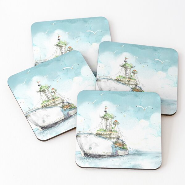 Item preview,  Description of fishing catch and seagulls opening to the ocean designed and sold by 42youbest.