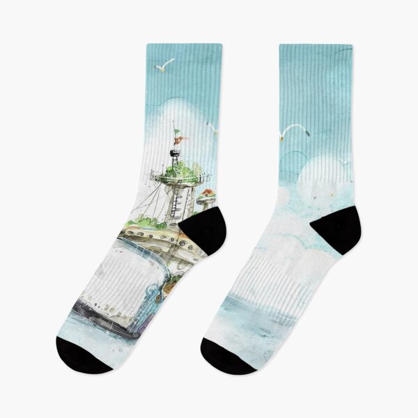 Item preview,  Description of fishing catch and seagulls opening to the ocean designed and sold by 42youbest.