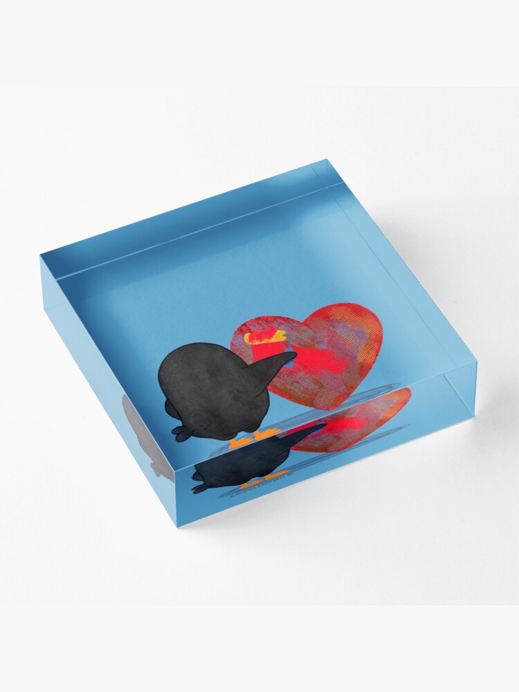 Alternate view of Penguins can renew your heart Acrylic Block