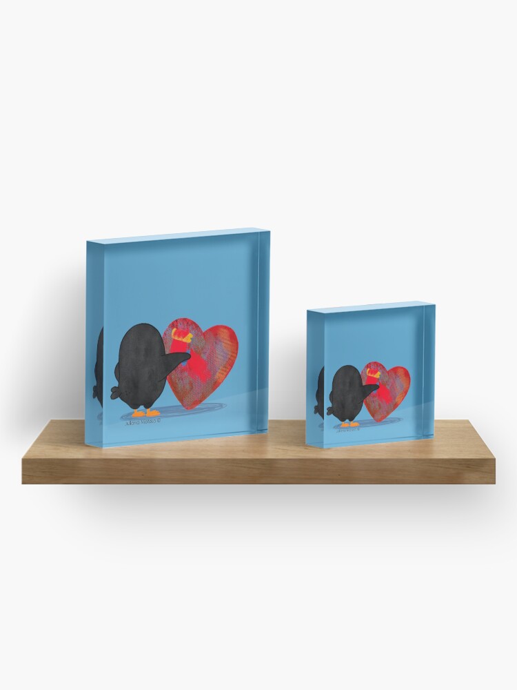 Alternate view of Penguins can renew your heart Acrylic Block